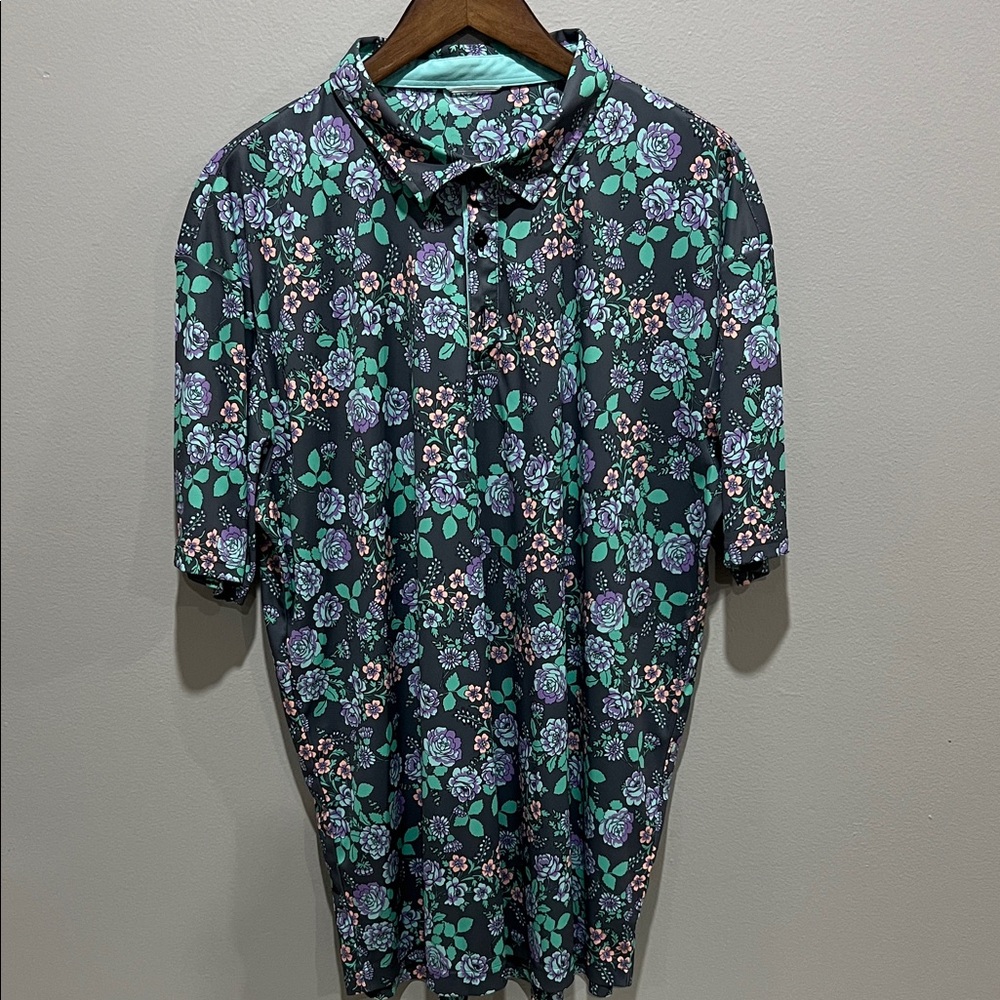 Swannies Co Floral Men’s Polo Shirt size XXL